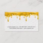 Biene | Honigwabe | Honey Tropfen Visitenkarte (Rückseite)