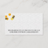 Biene | Honigwabe | Insekt Visitenkarte (Rückseite)