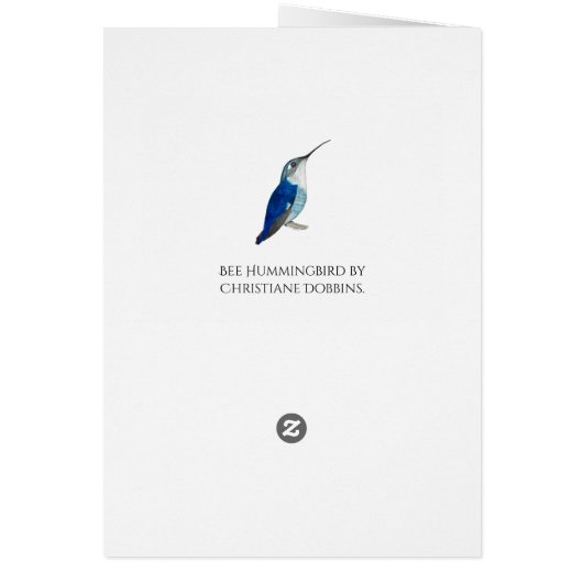 Biene Hummingbird-Jede Anlässe (Hinten)