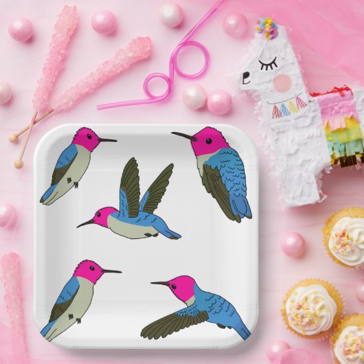 Biene Hummingbird Pappteller (Party)