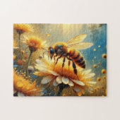 Biene im Blumengarten Puzzle (Horizontal)