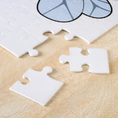 Biene im Bowling mit Bowlingball Puzzle (Seite)