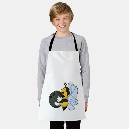 Biene im Bowling mit Bowlingball Schürze (Getragen)