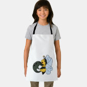 Biene im Bowling mit Bowlingball Schürze (Insitu)