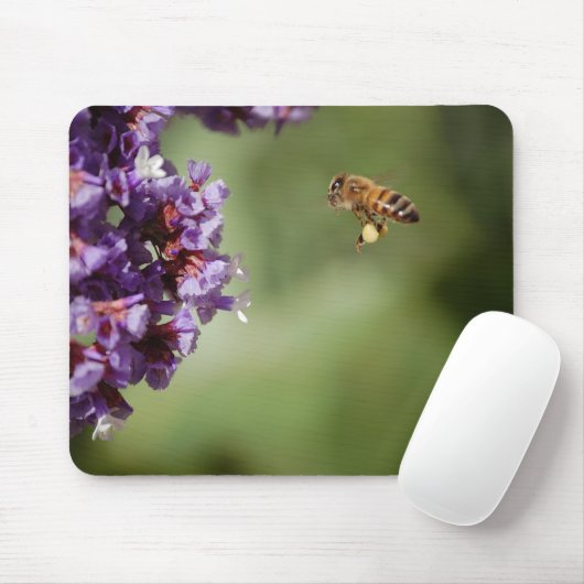 Biene im Flug Mousepad (Mit Mouse)