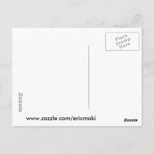 Biene im Flug Postkarte (Rückseite)