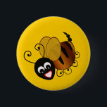 Biene im Schwarzen Button<br><div class="desc">Biene im Schwarzen</div>