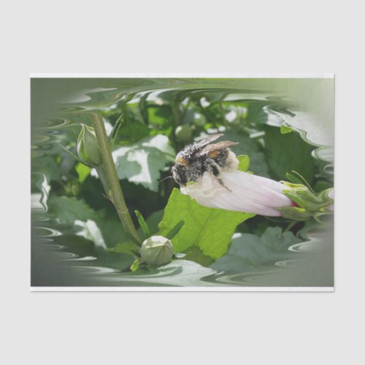 Biene im Sommer Seidenpapier (Vorderseite)