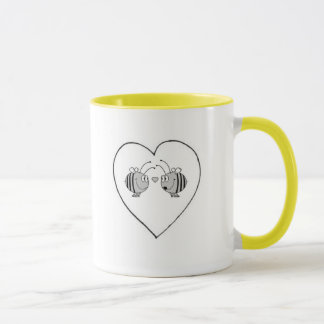 Biene in der Liebe-Kaffee-Tasse Tasse