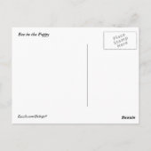 Biene in der Mohnblume Postkarte (Rückseite)