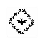 Biene in einer Briefmarke aus Trellis Rubber Gummistempel (Prägung)