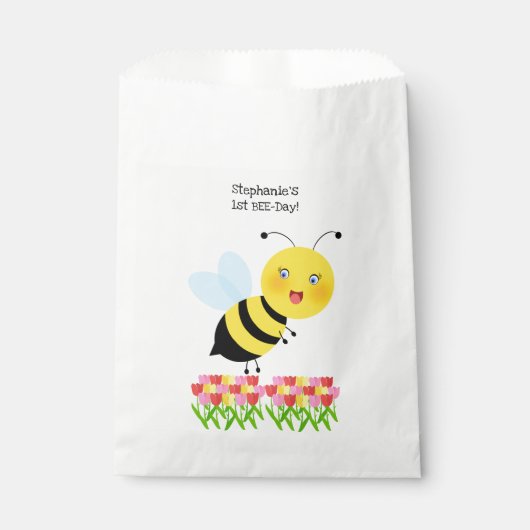 Biene in Tulip Garden Geschenktütchen (Vorderseite)
