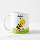 Biene in Tulip Garden Kaffeetasse (Links)