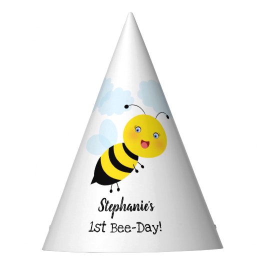 Biene in Tulip Garden Partyhütchen (Vorderseite)