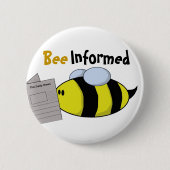 "Biene informiert " Button (Vorderseite)