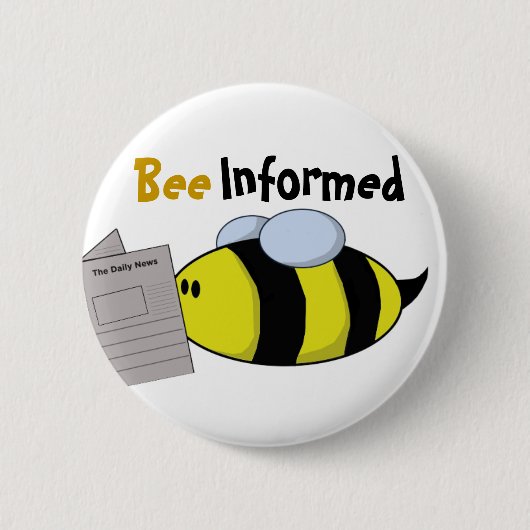 "Biene informiert " Button (Vorderseite)