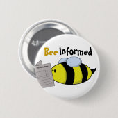 "Biene informiert " Button (Vorne & Hinten)