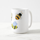 Biene, Ingwer, Flügel Kaffeetasse (VorderseiteRechts)