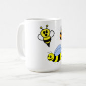 Biene, Ingwer, Flügel Kaffeetasse (Vorderseite Links)