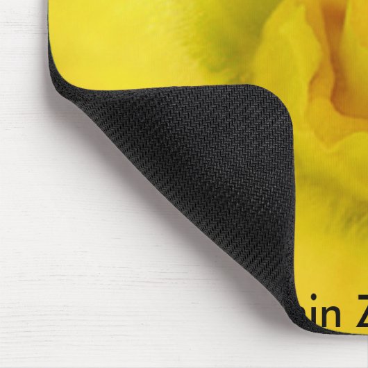 Biene innerhalb der Zucchini-Blume Mousepad (Ecke)
