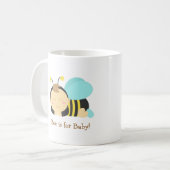 Biene ist für Baby, Hummel-Biene, damit die Mama Kaffeetasse (Vorderseite Links)