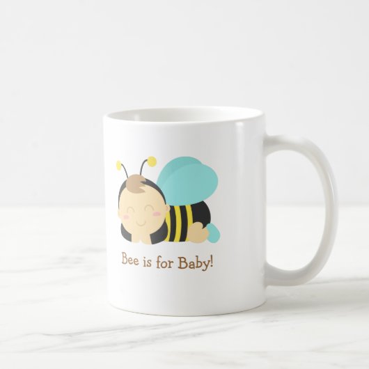 Biene ist für Baby, Hummel-Biene, damit die Mama Kaffeetasse (Rechts)