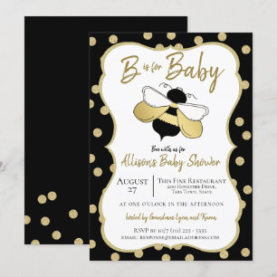Biene ist für Baby Shower Einladung