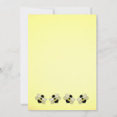 Biene ist für Baby Shower Einladung (Rückseite)