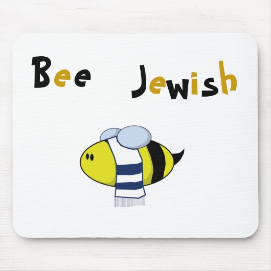 "Biene jüdisch " Mousepad (Vorne)