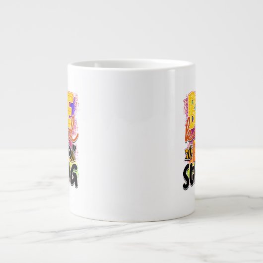 Biene- Jumbo-Tasse (Vorderseite)