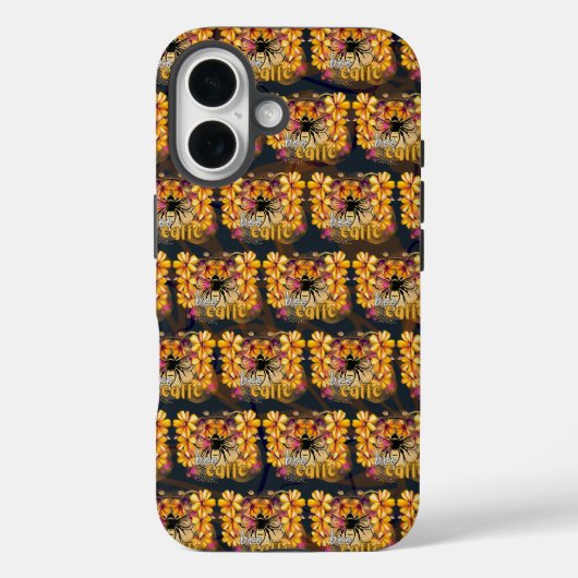 Biene, Kaffee Case-Mate iPhone Hülle (Rückseite)