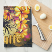 Biene, Kaffee Geschirrtuch (Viertel Falte)