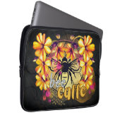 Biene, Kaffee Laptopschutzhülle (Vorne Rechts)
