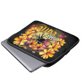 Biene, Kaffee Laptopschutzhülle (Vorne Knopf)