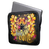 Biene, Kaffee Laptopschutzhülle (Vorderseite Links)