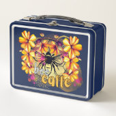 Biene, Kaffee Metall Brotdose (Vorderseite)