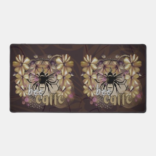 Biene, Kaffee Schreibtischunterlage (Vorderseite)