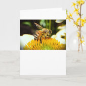 Biene, Karte (Gelbe Blume)