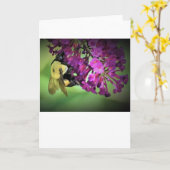 Biene, Karte (Gelbe Blume)