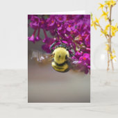 Biene, Karte (Gelbe Blume)