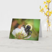 Biene, Karte (Gelbe Blume)