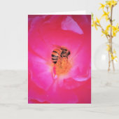 Biene, Karte (Gelbe Blume)