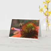 Biene, Karte (Gelbe Blume)