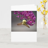 Biene, Karte (Gelbe Blume)