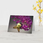 Biene, Karte (Gelbe Blume)