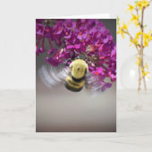 Biene, Karte (Gelbe Blume)