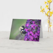 Biene, Karte (Gelbe Blume)