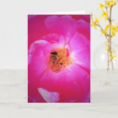 Biene, Karte (Gelbe Blume)