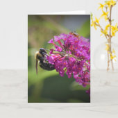 Biene, Karte (Gelbe Blume)