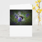 Biene, Karte (Gelbe Blume)